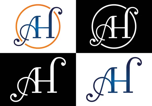 Monograma Inicial Carta Logo Design Vector Template Diseño Logotipo Letra — Archivo Imágenes Vectoriales