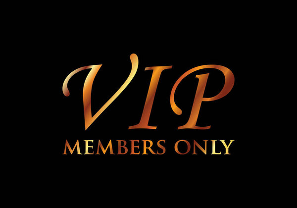 Элегантный дизайн эмблемы VIP-членов.