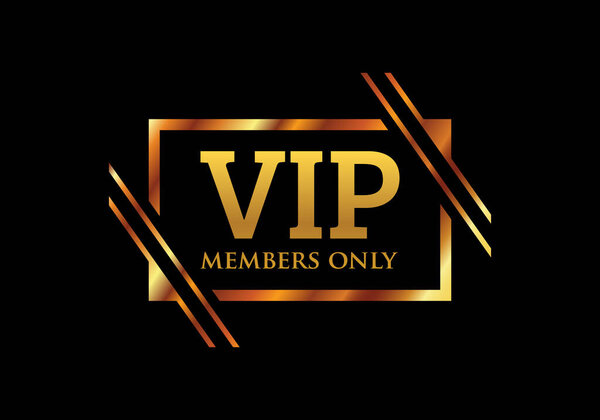 Элегантный дизайн эмблемы VIP-членов.