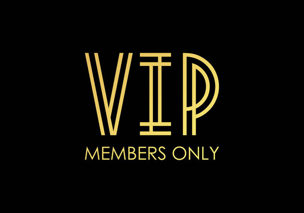 Элегантный дизайн эмблемы VIP-членов.