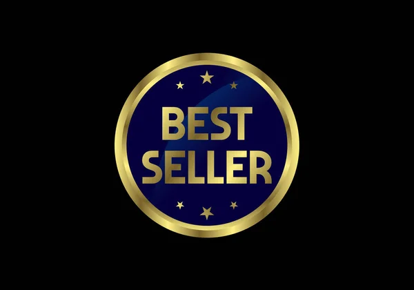 Best Seller Icon Design Best Seller Badge Logo Design Template — Stock Vector