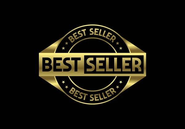 Best Seller Icon Design Best Seller Badge Logo Design Modello — Vettoriale Stock