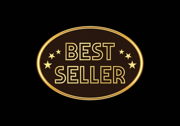 Best Seller Icon Design Best Seller Badge Logó Design Sablon — Stock Vector