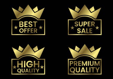 Altın Taç Ödülü ikonu. Kaliteli Kalite, En İyi Teklif, Süper Satış, Yüksek Kalite