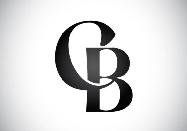 C B İlk Harf Logo tasarım vektör şablonu, Şirket İş Kimliği için Grafik Alfabe Sembolü