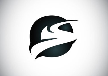 Arkaplan S ya da yol logosu tasarım vektör şablonu ile O harfi, Şirket İş Kimliği Grafik Alfabesi Sembolü