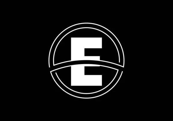 首字母E 用于企业身份的图形字母符号 — 图库矢量图片