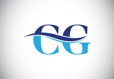 Yaratıcı modern iş tipografi vektör şablonlu ilk CG Harf Logosu. Yaratıcı Soyut Monogram Harfi CG