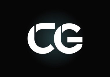 Yaratıcı modern iş tipografi vektör şablonlu ilk CG Harf Logosu. Yaratıcı Soyut Monogram Harfi CG