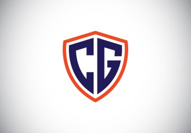 Yaratıcı modern iş tipografi vektör şablonlu ilk CG Harf Logosu. Yaratıcı Soyut Monogram Harfi CG