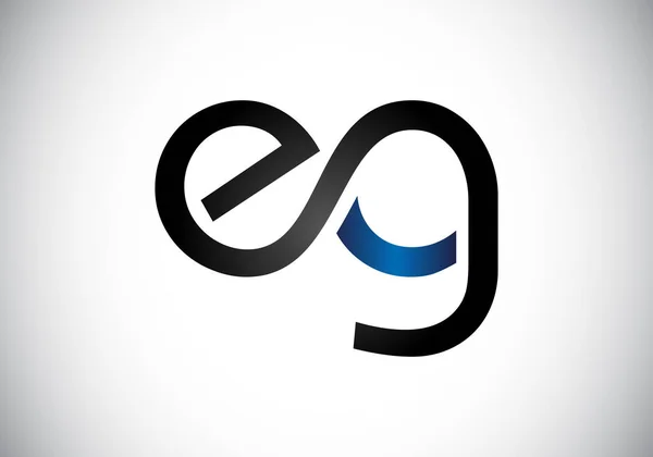 Logotipo Inicial Letra Con Tipografía Creativa Moderna Del Negocio Plantilla — Archivo Imágenes Vectoriales