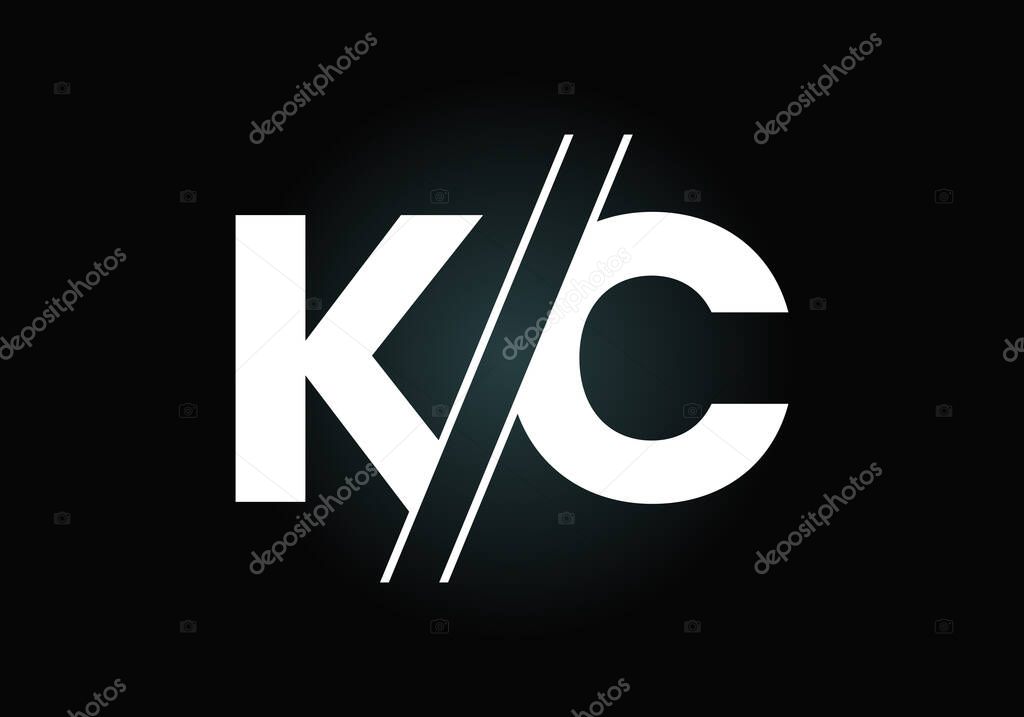 Initial KC Letter Logo With Creative Modern Business Typography Vector Template. Creative Abstract  Monogram Letter K C