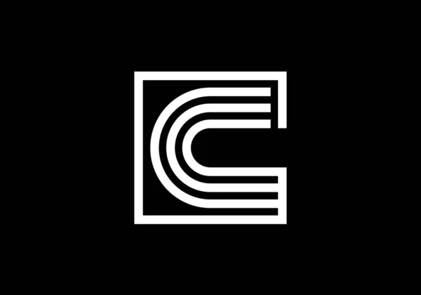 Capital Lines Letter Creative Line Letters Design Graphic Alphabet Symbol — 스톡 벡터