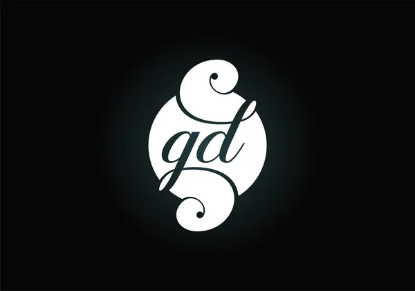 Yaratıcı Modern Tipografi Vektör Şablonlu Harf Logosu Yaratıcı Soyut Monogram — Stok Vektör