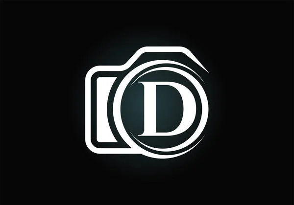 Alfabeto Inicial Letra Monograma Com Ícone Câmera Fotografia Logotipo Ilustração —  Vetores de Stock