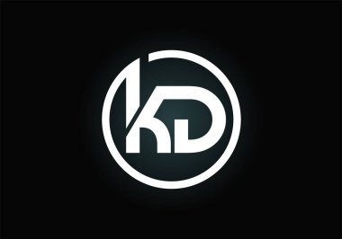 Yaratıcı modern iş tipografi vektör şablonlu K D harfli logo. Yaratıcı Soyut Monogram Harfi K D