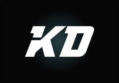 Yaratıcı modern iş tipografi vektör şablonlu K D harfli logo. Yaratıcı Soyut Monogram Harfi K D