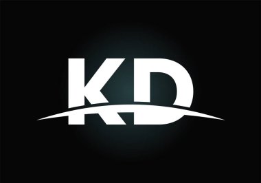 Yaratıcı modern iş tipografi vektör şablonlu K D harfli logo. Yaratıcı Soyut Monogram Harfi K D