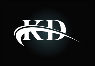 Yaratıcı modern iş tipografi vektör şablonlu K D harfli logo. Yaratıcı Soyut Monogram Harfi K D