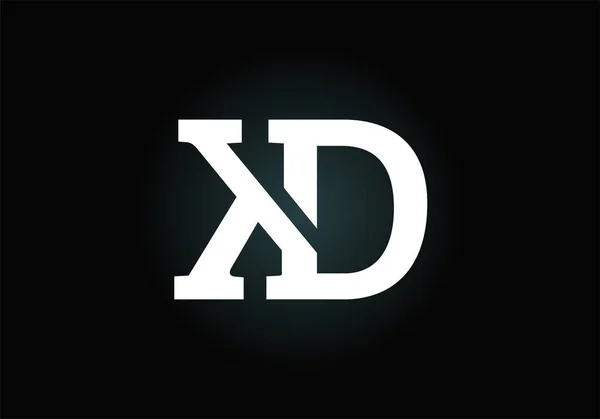 Initiële Letter Logo Met Creative Modern Business Typografie Vector Template — Stockvector