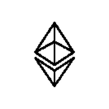 Ethereum pikselli ikon engelleme teknolojisi dijital finans 8bit