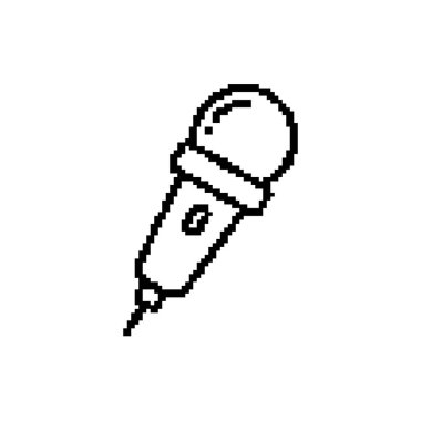 Mikrofon pikseli sanat profesyonel ses kayıt teknolojisi.