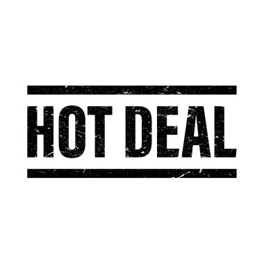 İş tanıtımı ve özel teklif pazarlama konsepti için Hot Deal vektör tasarım şablonu