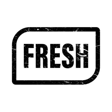 Paket için taze grunge kauçuk damga baskı afişi