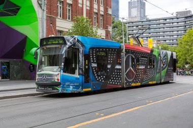 Melbourne modern tramvay. 