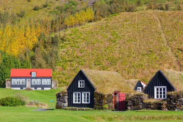 Traditionella Isländska hus — Stockfoto