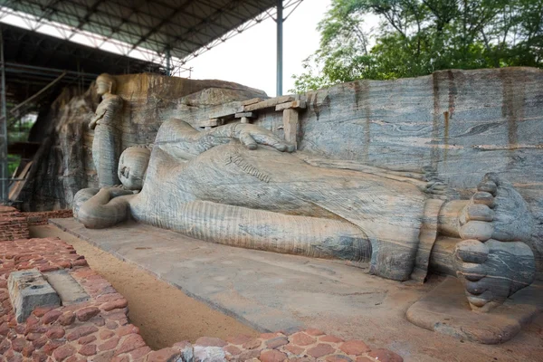 Gal Viharaya buddha statues — Stock Photo, Image