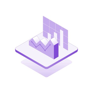 Simge çubuğu grafiği, izometrik tasarım bilgisi