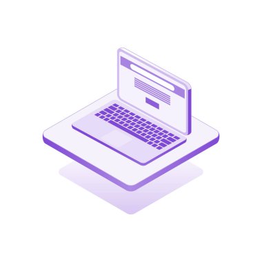 Simge dizüstü, izometrik dizayn bilgisi