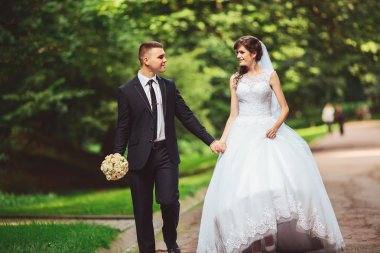 güzel düğün karı koca, sevgili kadın, gelin ve damat dostum