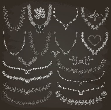 Çiçek çelenk, defne çizilmiş