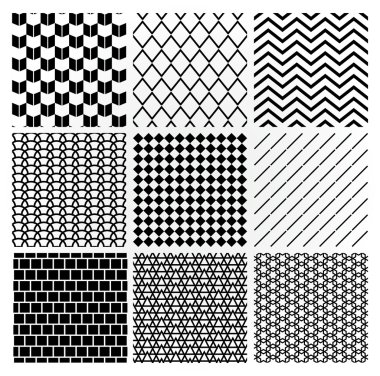 Geometrik tek renkli kesintisiz arka plan desenleri