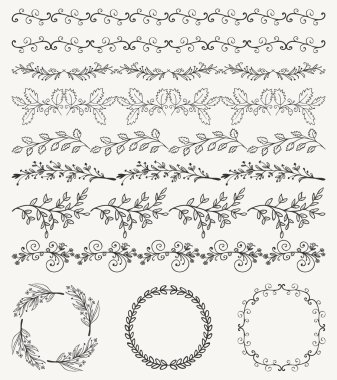 El kabataslak kesintisiz kenarlıklar, çerçeveler, bölücüler, Swirls