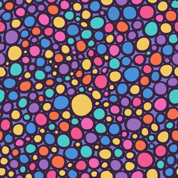 Abstract Colorful Hand Sketched Circles Seamless Background Pattern — Free Stock Photo