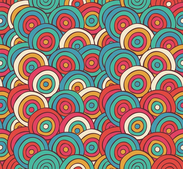 Résumé Croquis Cercles colorés Modèle de fond — Photo gratuite