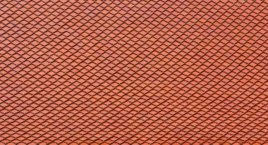 Buda tapınağının eski kırmızı çatısının soyut dokusu, mimarlık binası.