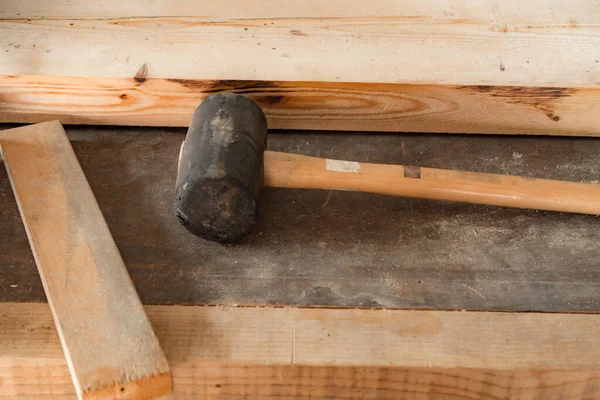 Martello Falegname Materiale Legno — Foto Stock