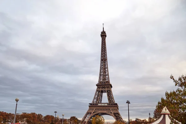 Eiffel Kulesi Trocadero Dan Görüldüğü Gibi Paris Fransa — Stok fotoğraf