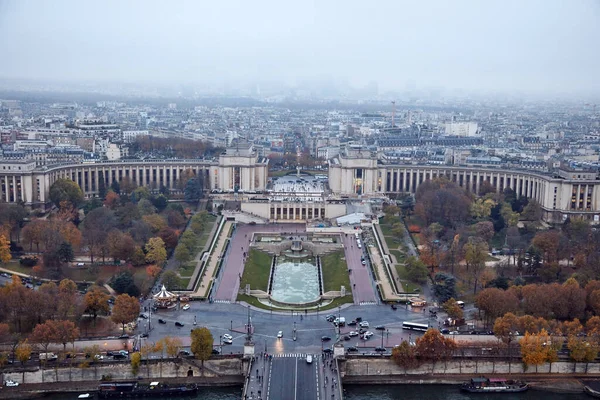 Vue Panoramique Paris Depuis Tour Eiffel — Photo