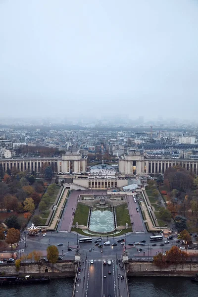 Vue Panoramique Paris Depuis Tour Eiffel — Photo