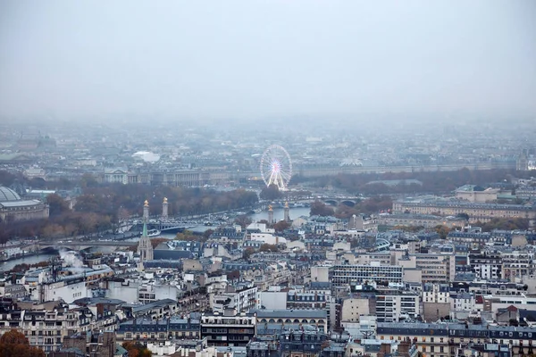 Vue Panoramique Paris Depuis Tour Eiffel — Photo