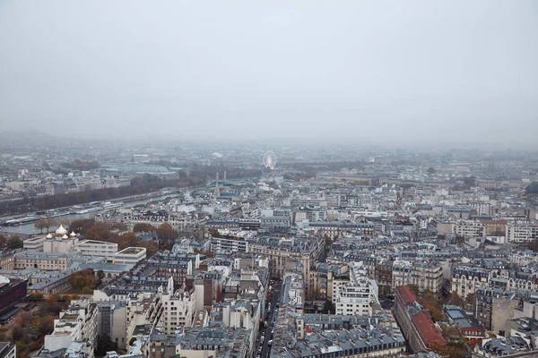 Vue Panoramique Paris Depuis Tour Eiffel — Photo