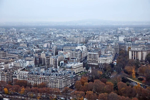 从埃菲尔铁塔看巴黎全景 — 图库照片