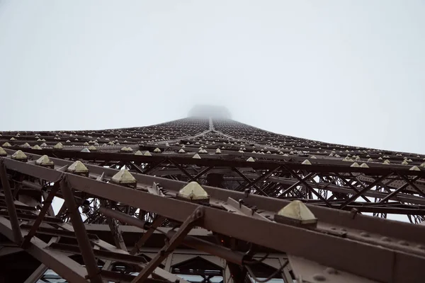 Eiffeltoren Detail Van Ijzerbouw Parijs Frankrijk — Stockfoto
