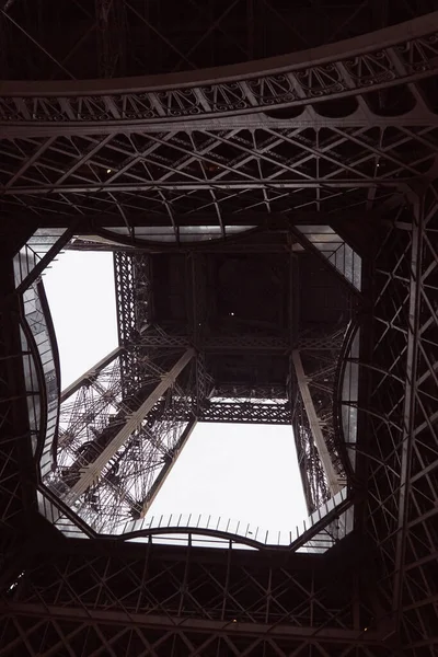 Torre Eiffel Detalhe Construção Ferro Paris França — Fotografia de Stock