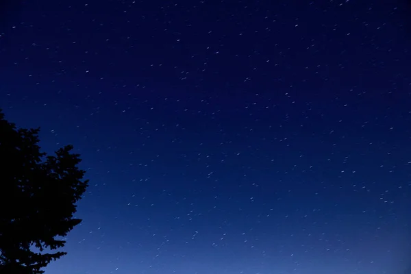 Estrellas Vía Láctea Cielos Estrellados Fotografiados Con Larga Exposición — Foto de Stock